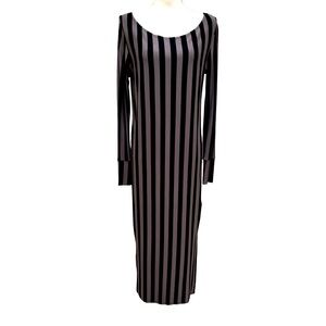 NWT Matti Mamane long sleeve striped high low dress.  Medium